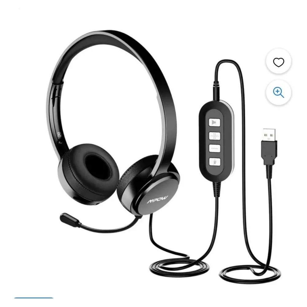 MPOW USB HEADPHONES WITH MICROPHONE